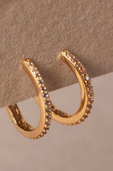 Sparkle Base Hoop Earrings Xxs