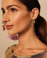 Forever Flower Hoop Earrings - 18K Solid Gold - 18K Solid Gold