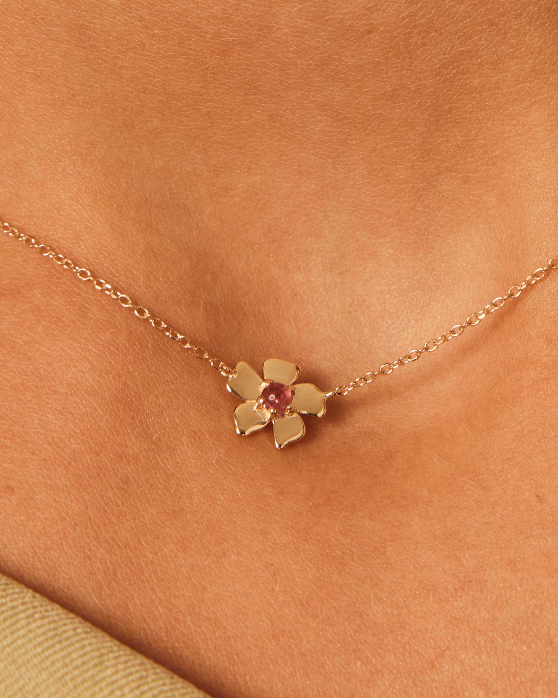 Forever Flower Necklace - 18K Solid Gold - 18K Solid Gold