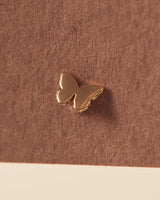 Forever Mini Butterfly Earrings : 18K Solid Gold :.