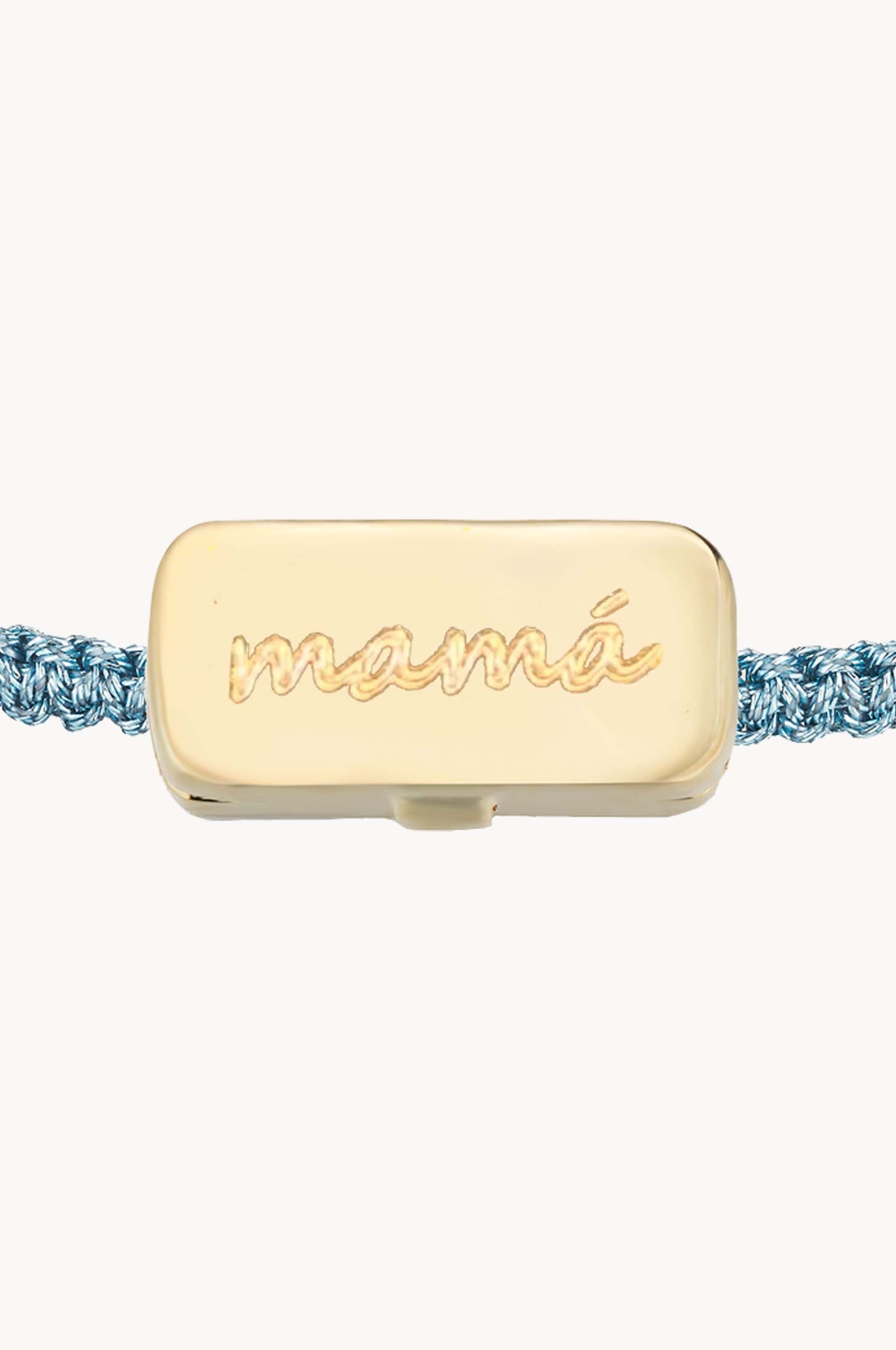 Collar con Clip Macrame Azul  | EDICIÓN LIMITADA
