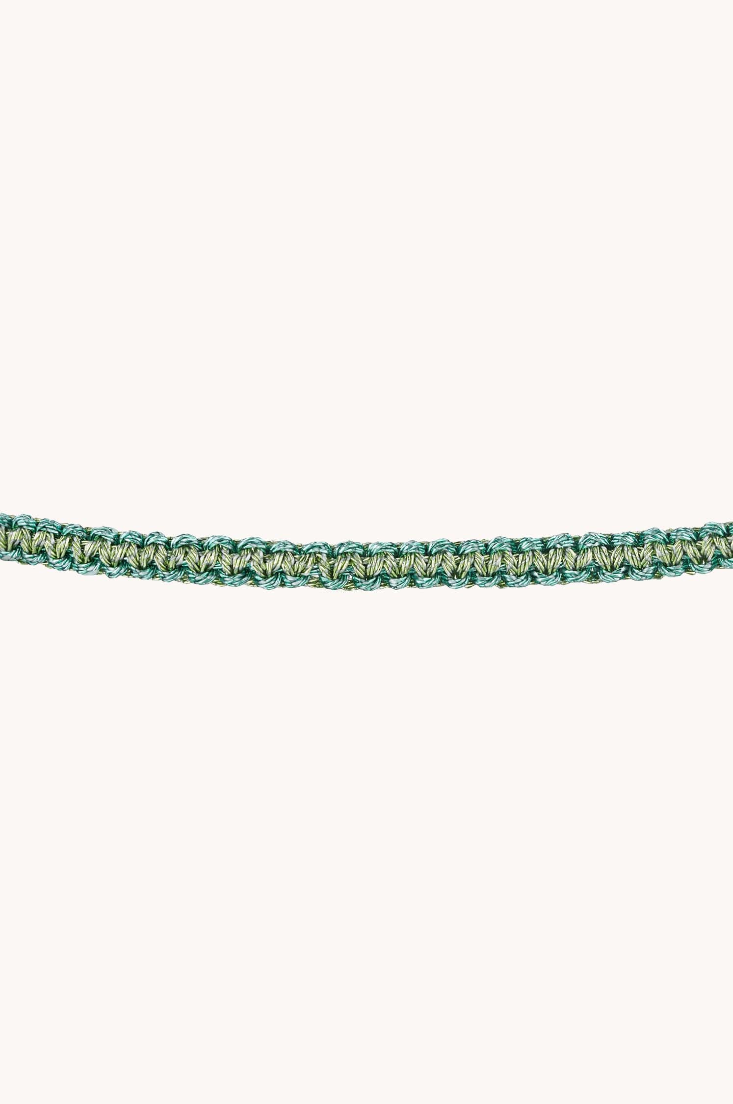 Collar Macrame Verde Intenso | REALIZADO A MANO