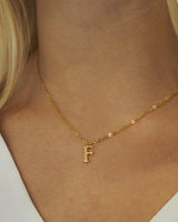 Necklace Letter F | The Gray Box