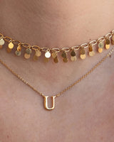 Necklace Letter U | The Gray Box