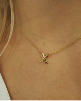 Necklace Letter X | The Gray Box